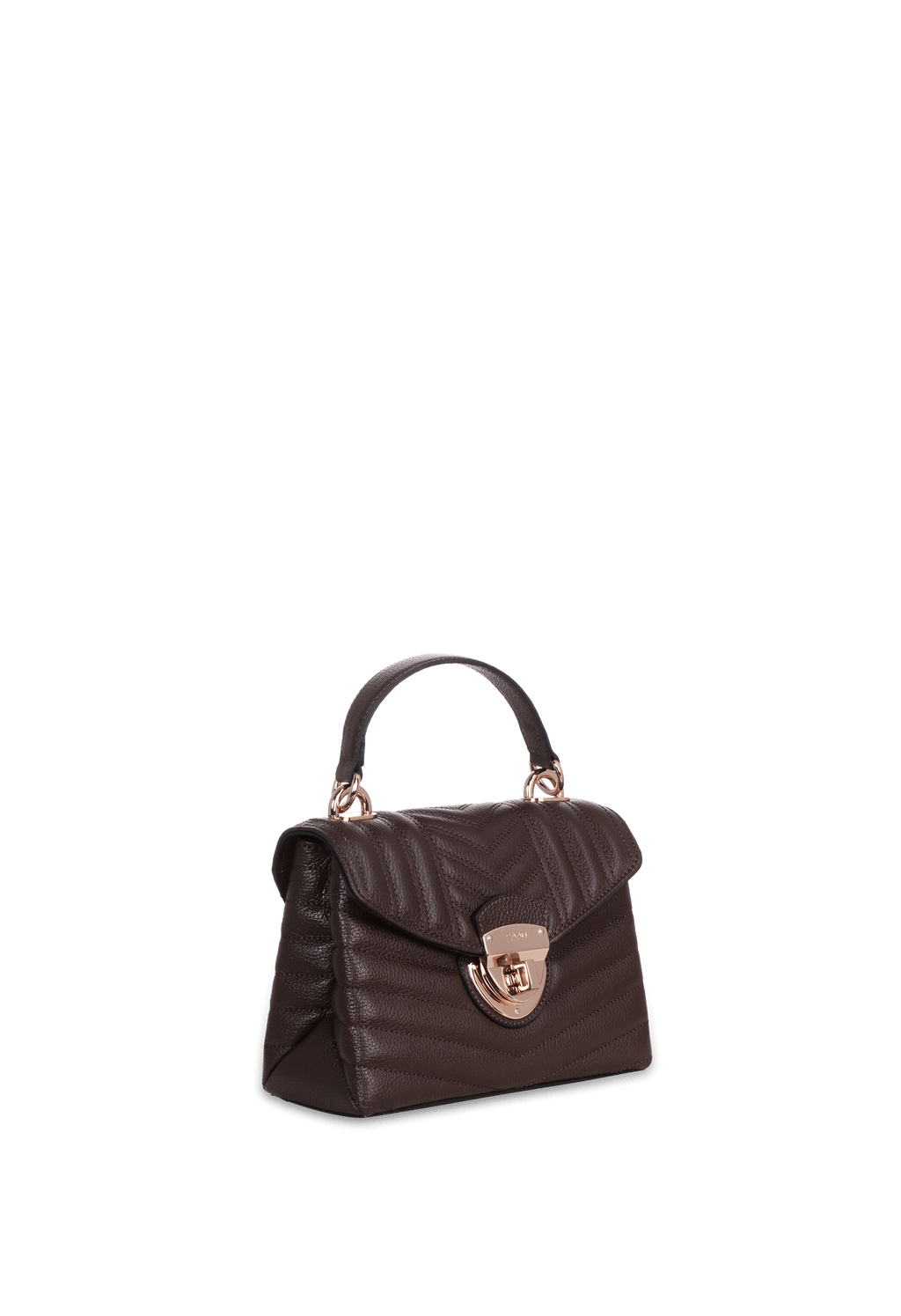 Bolsa Bordada Mini em Couro