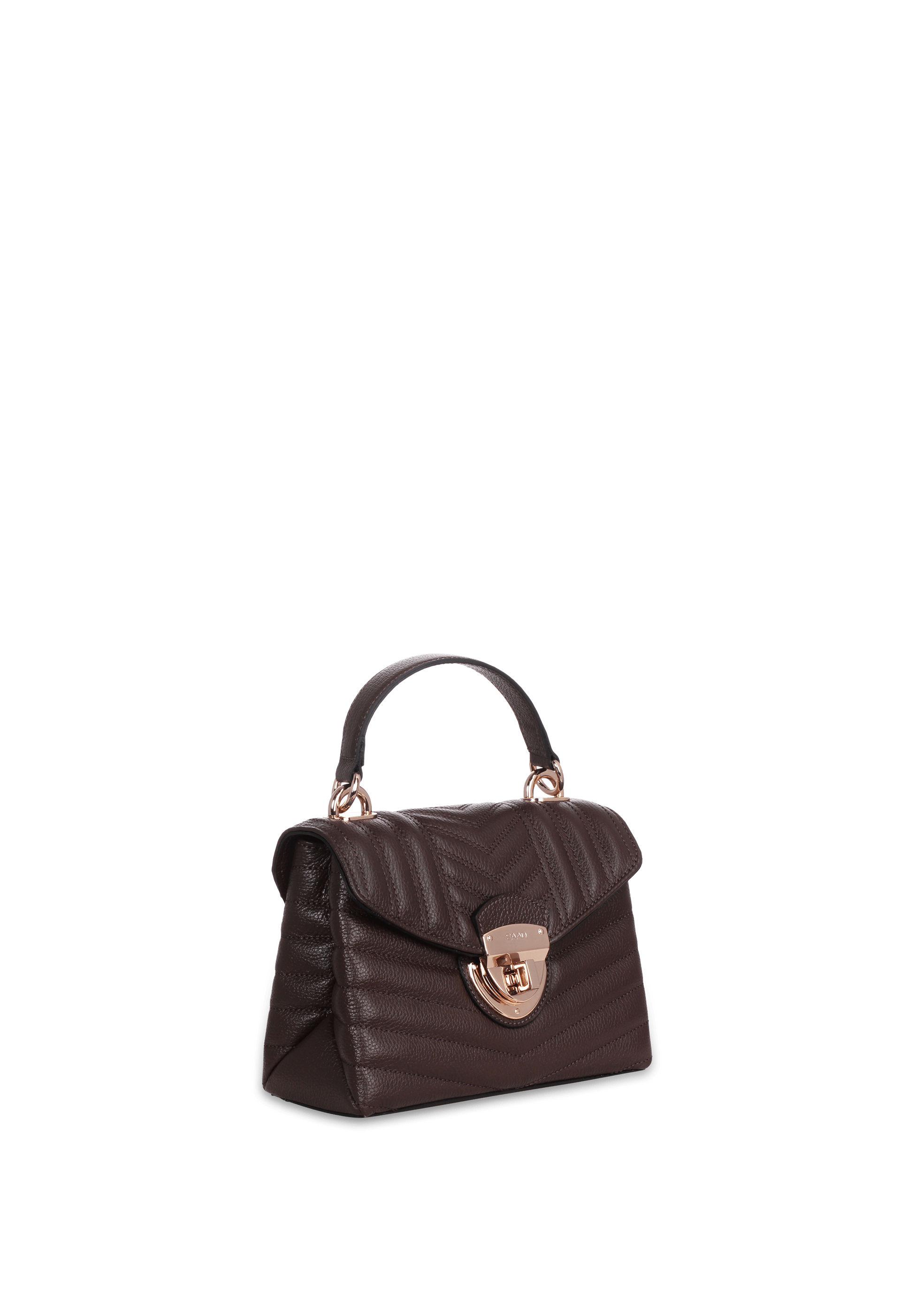 Bolsa Bordada Mini em Couro