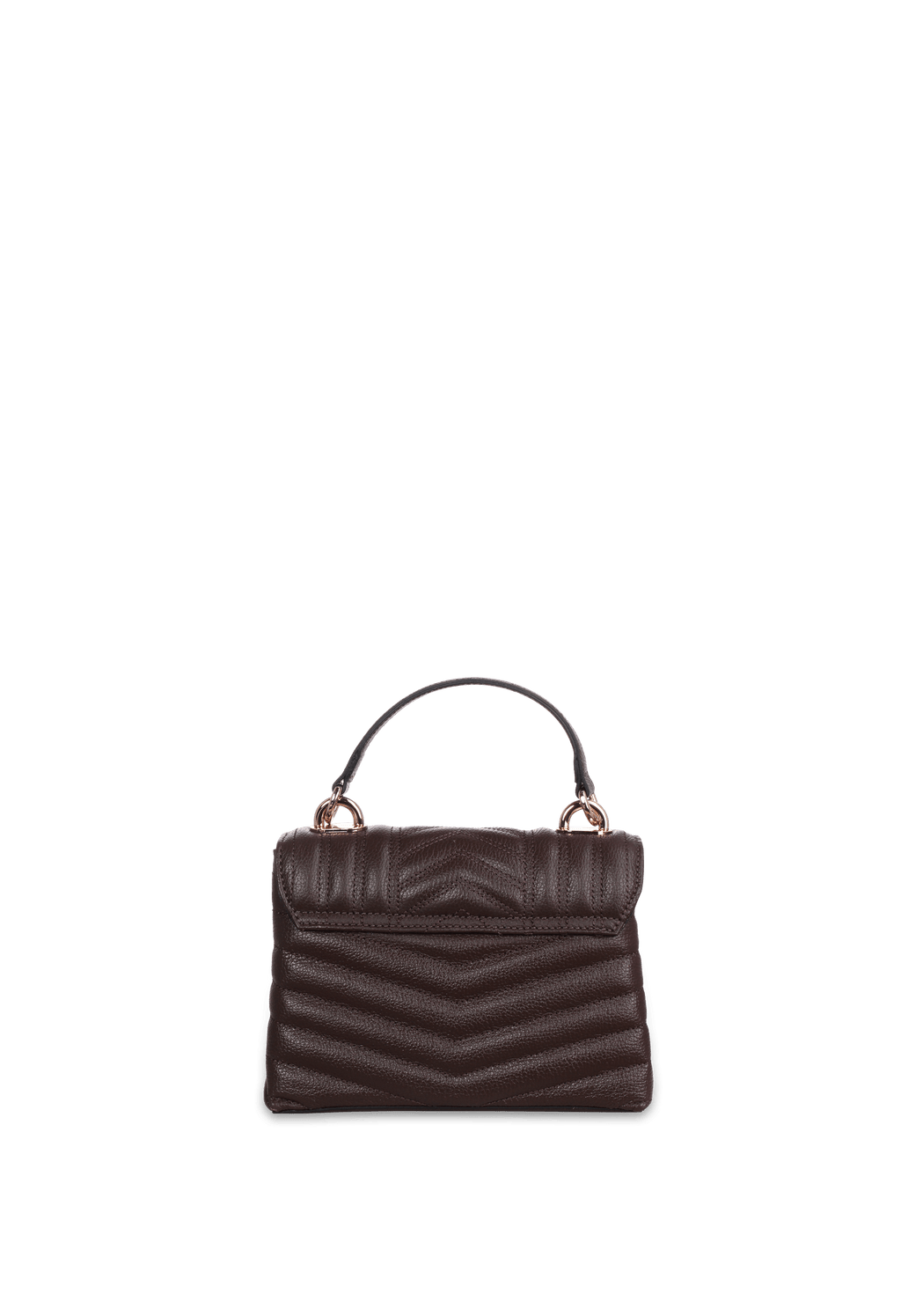 Bolsa Bordada Mini em Couro