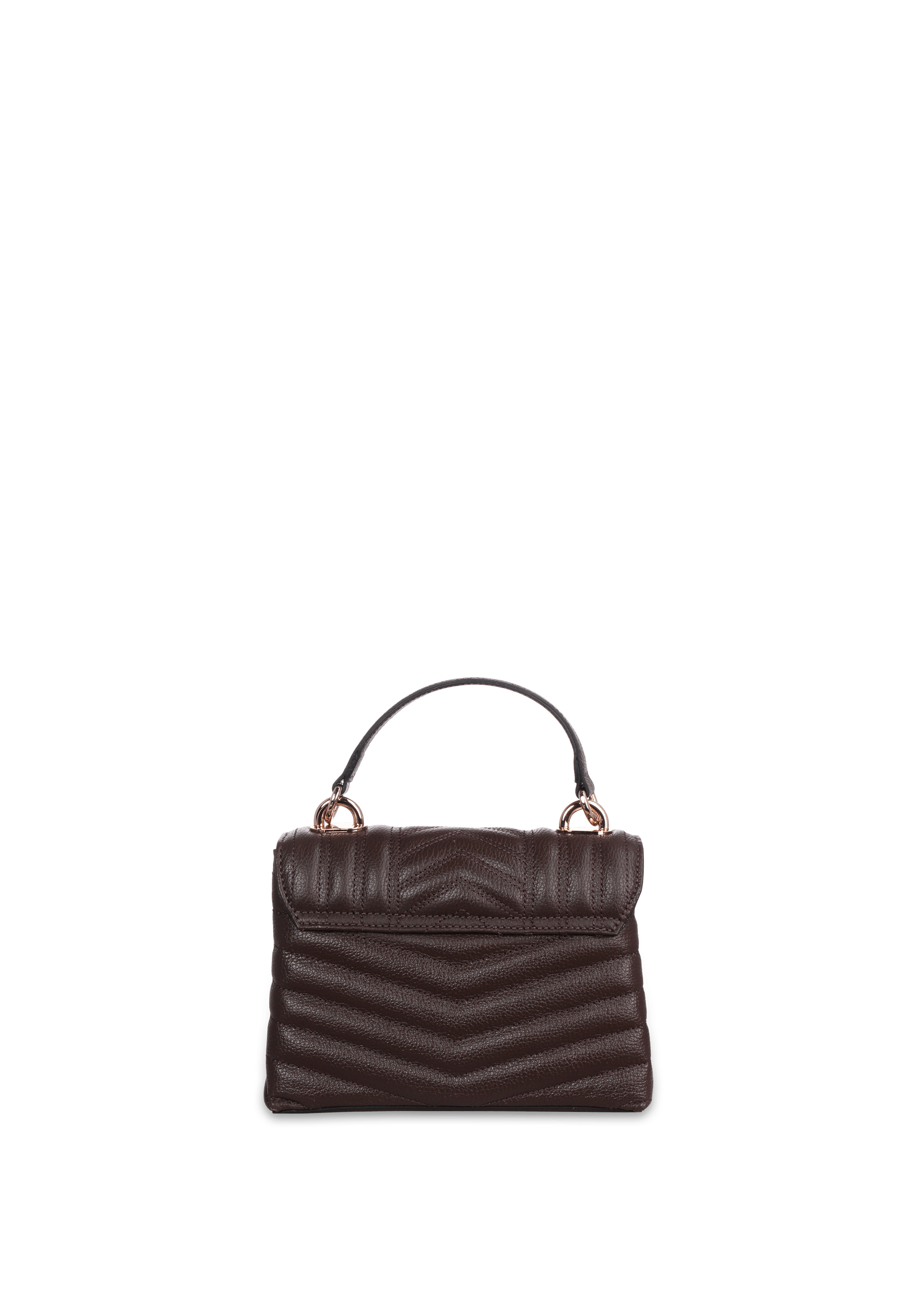 Bolsa Bordada Mini em Couro