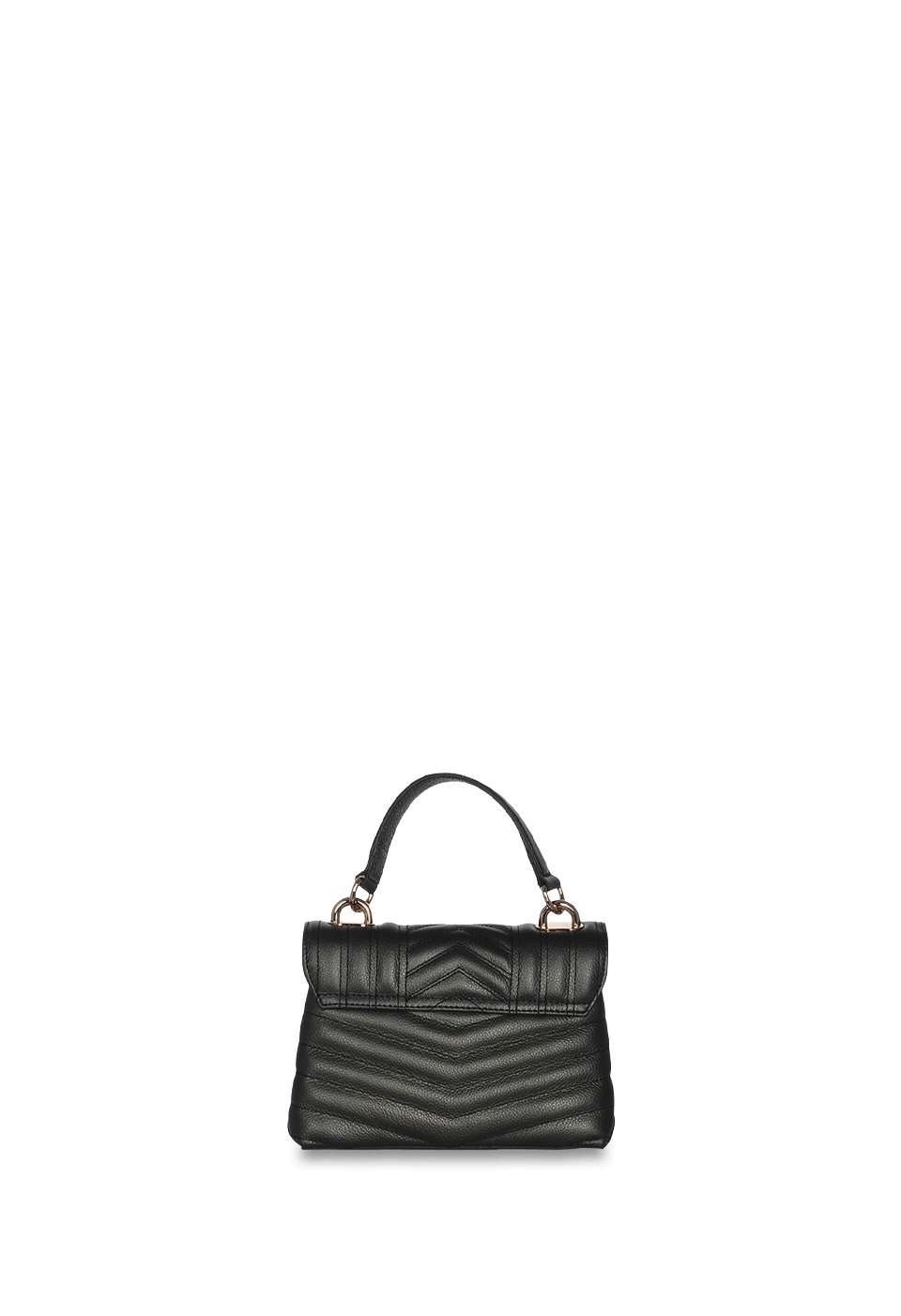 Bolsa Bordada Mini em Couro Perolado