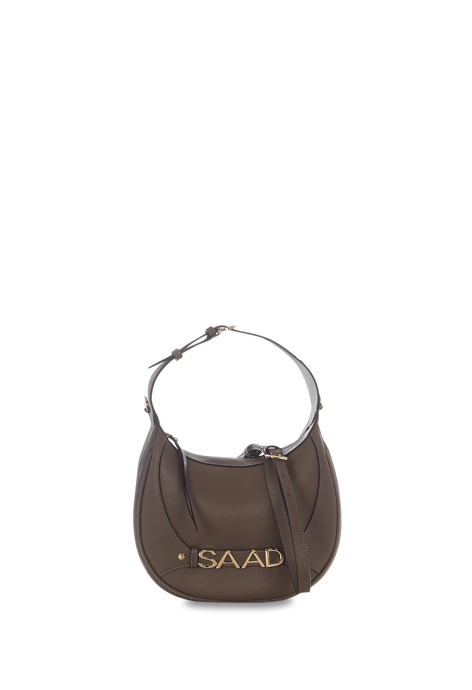 Bolsa Oval em Couro