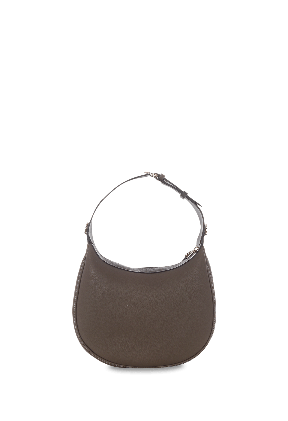 Bolsa Oval em Couro
