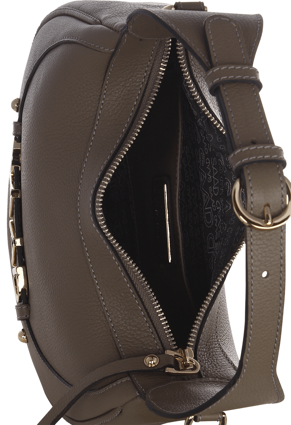 Bolsa Oval em Couro
