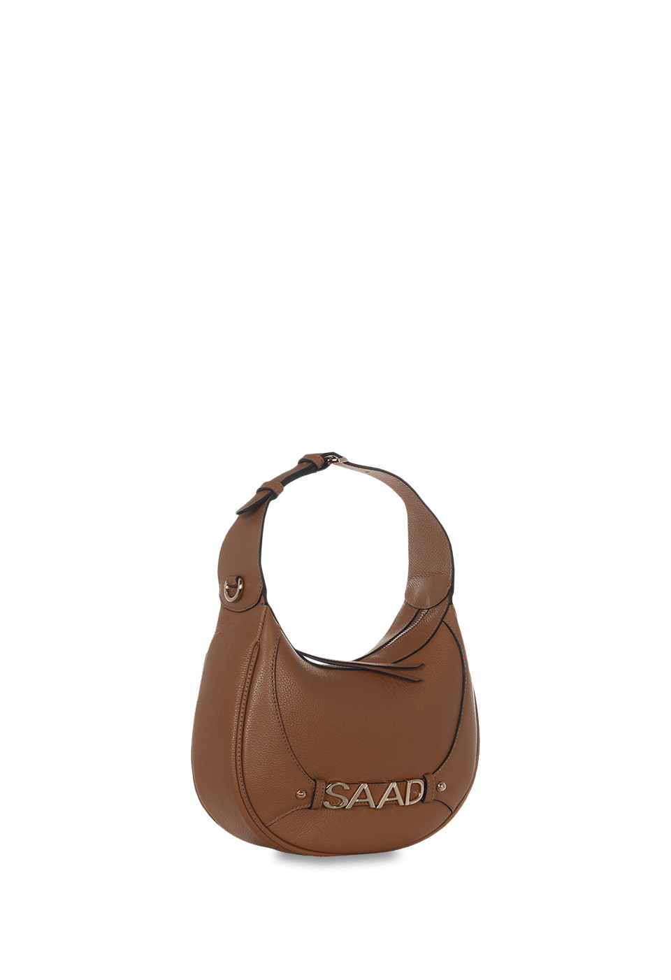 Bolsa Oval em Couro