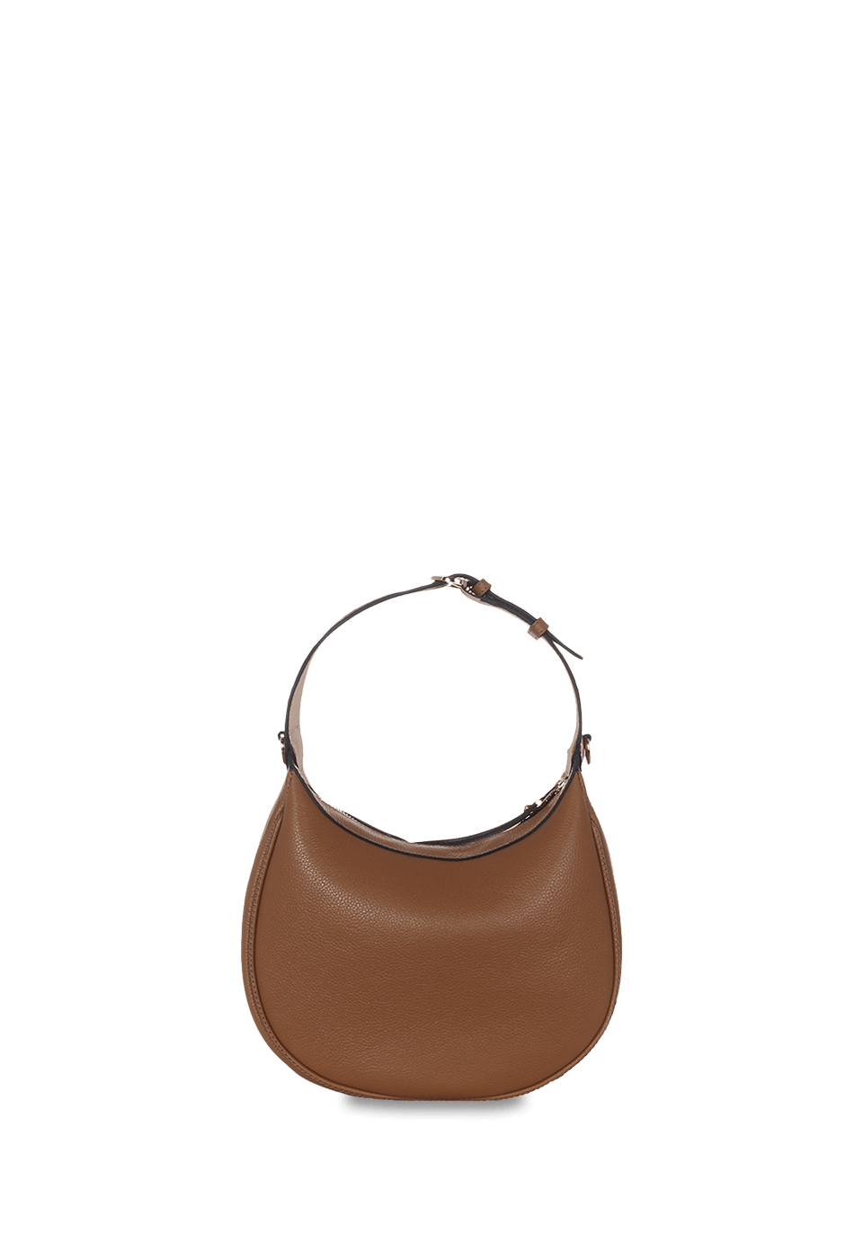Bolsa Oval em Couro