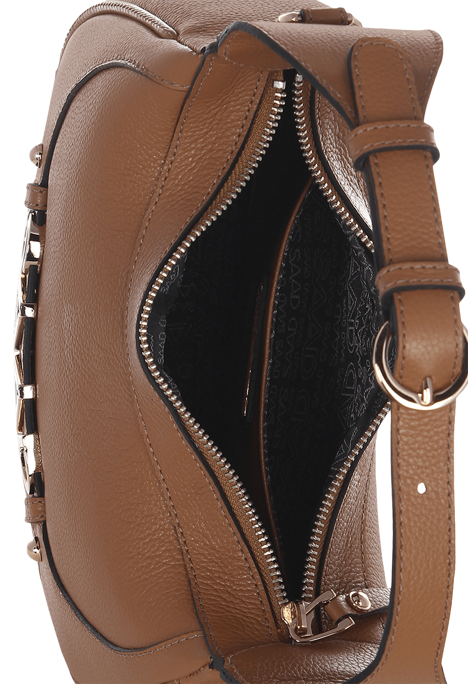 Bolsa Oval em Couro