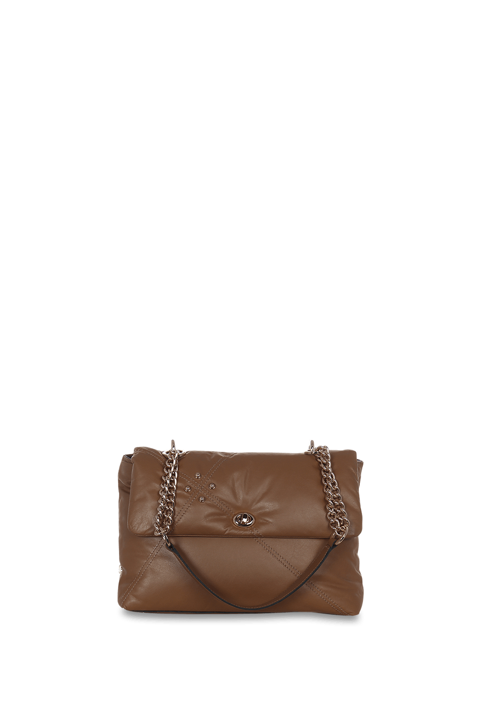 Bolsa Puffer em Couro