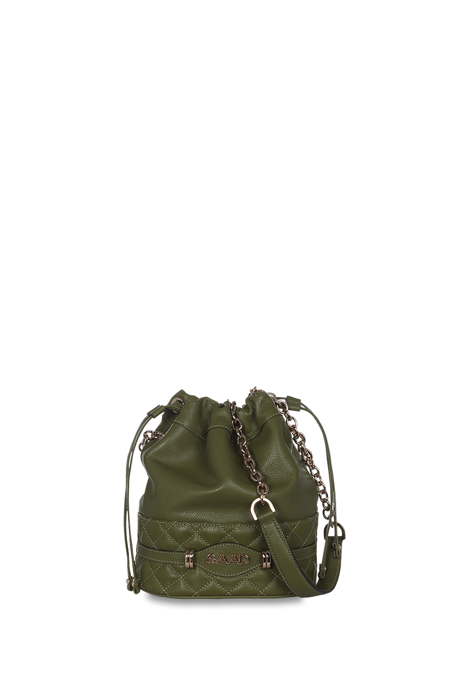 Bolsa Bucket em Couro