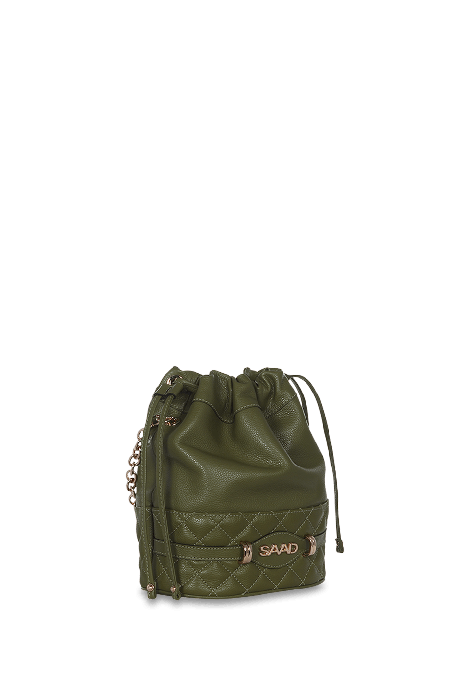 Bolsa Bucket em Couro