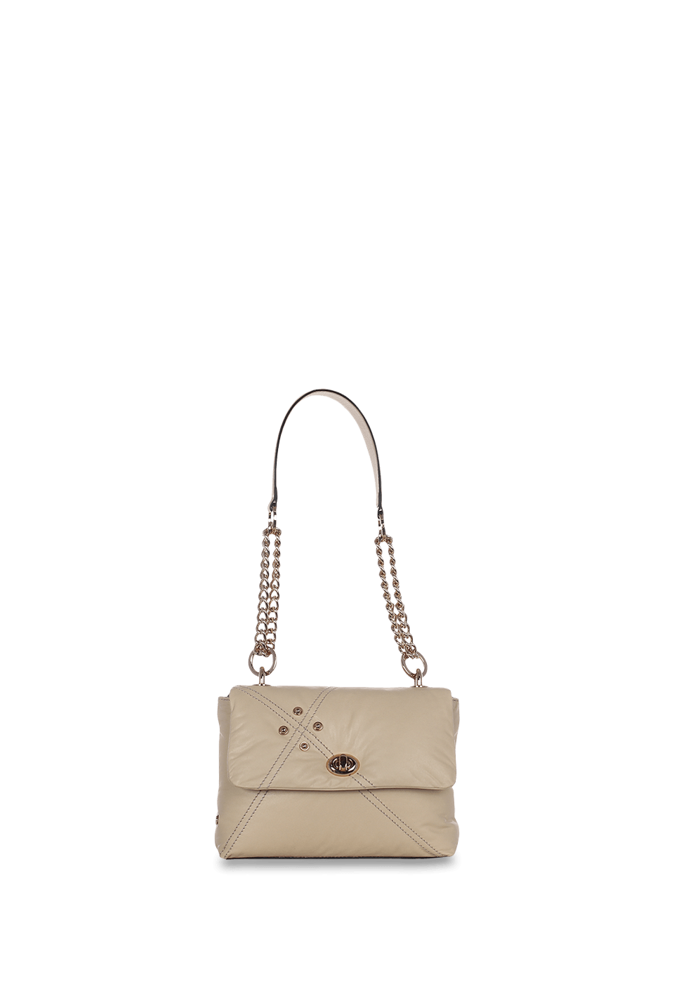 Bolsa Puffer Mini em Couro
