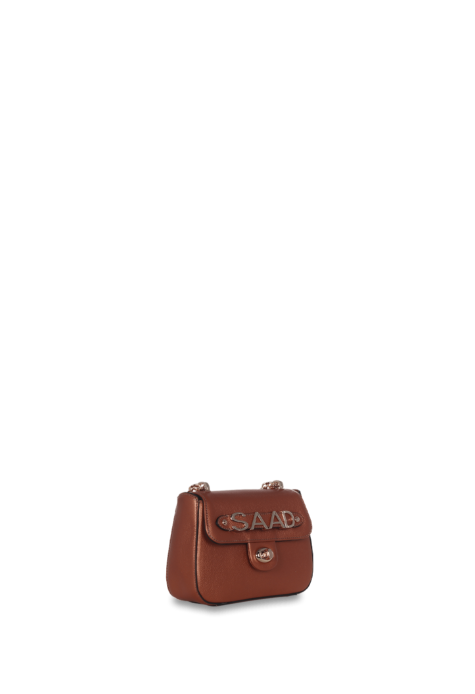 Bolsa Mini em Couro Perolado