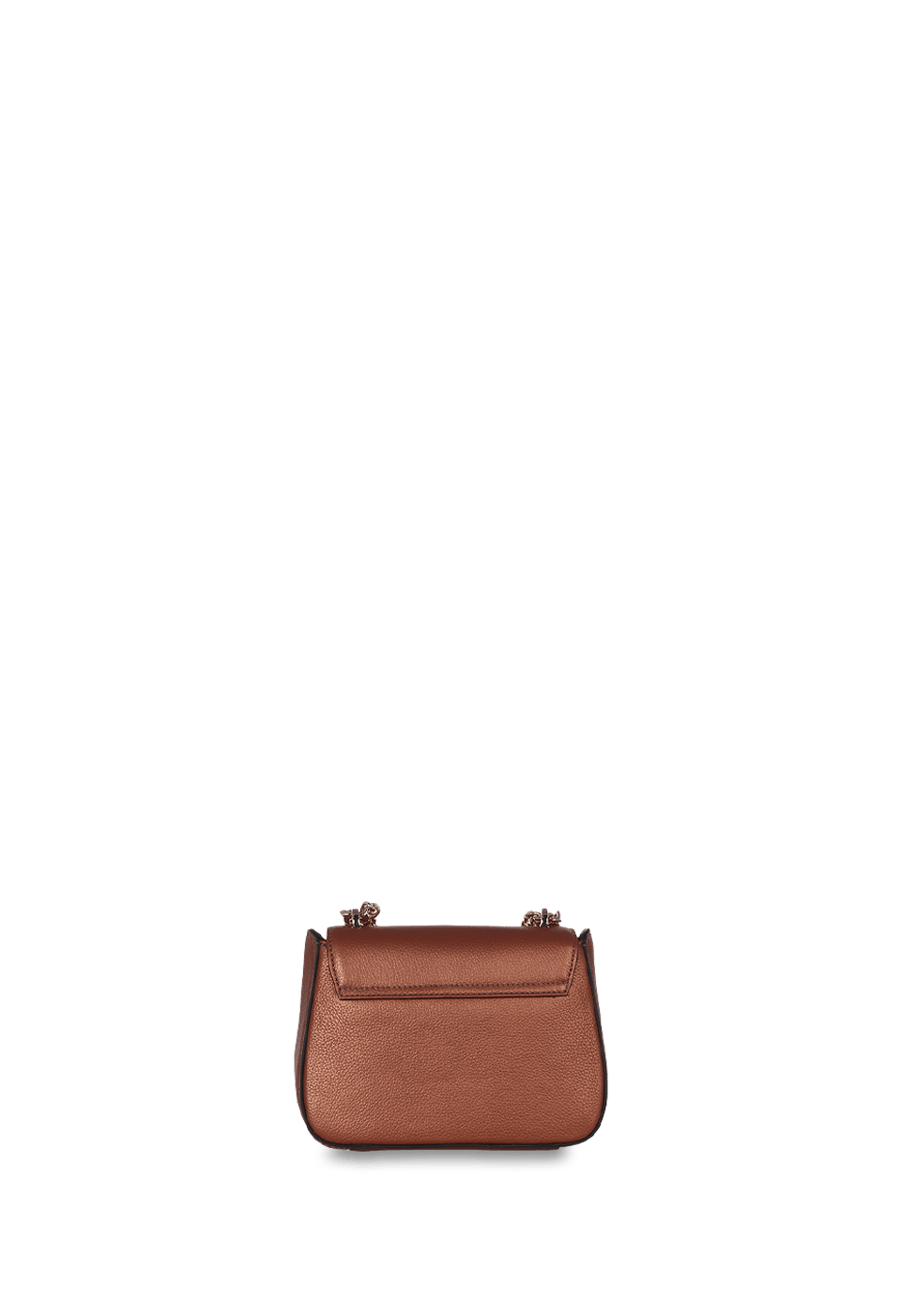 Bolsa Mini em Couro Perolado