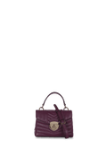 Bolsa Bordada Mini em Couro
