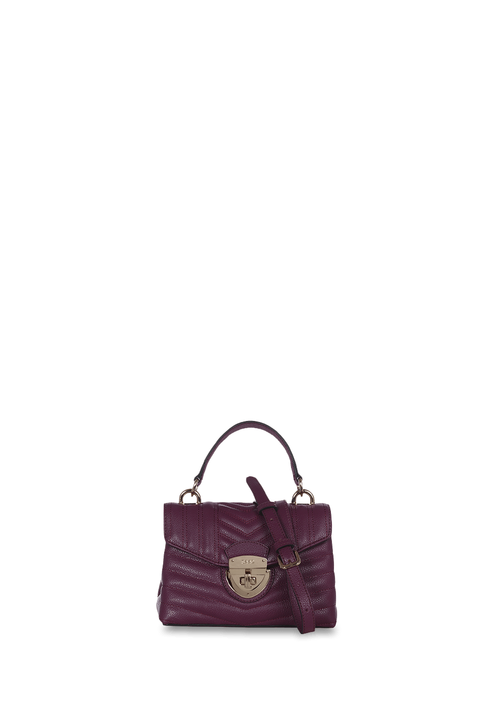 Bolsa Bordada Mini em Couro