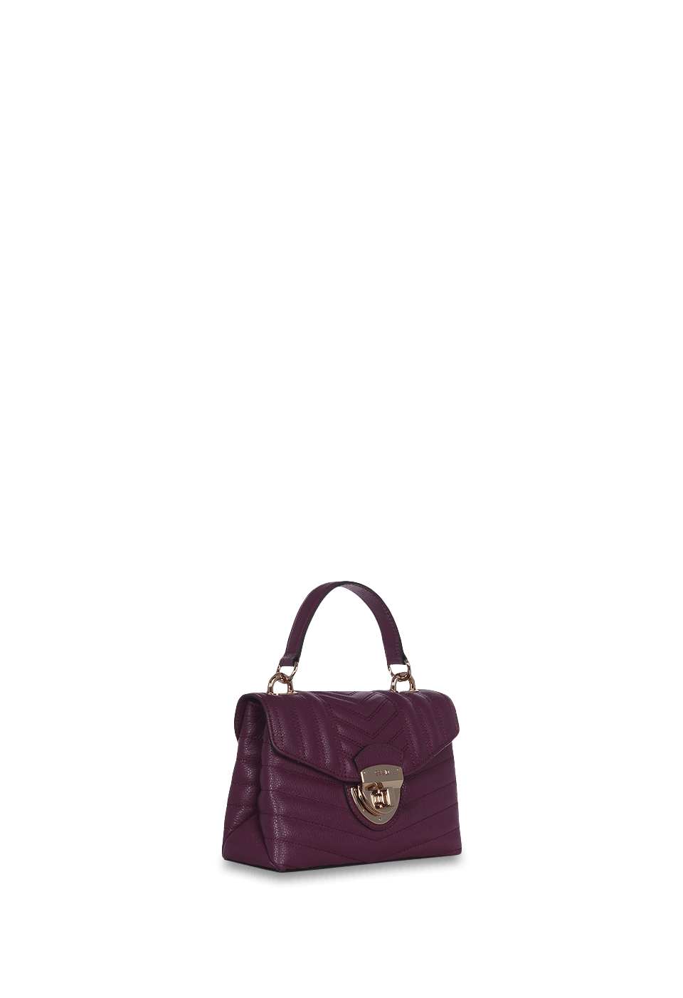 Bolsa Bordada Mini em Couro