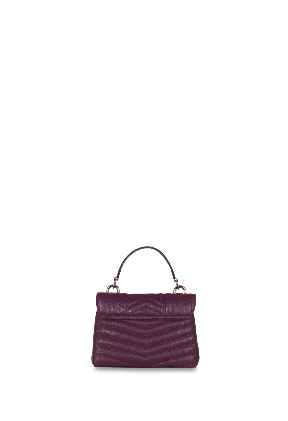 Bolsa Bordada Mini em Couro