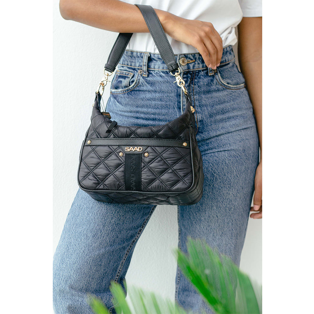 Bolsa mini Saco Preta Nylon